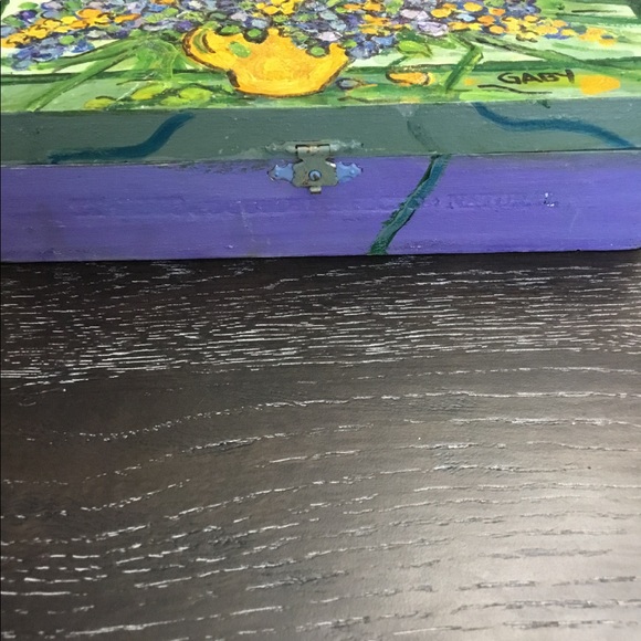 Hand painted cigar box Mexico - Picture 4 of 11